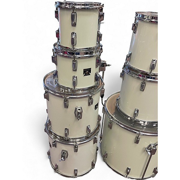Used TAMA 9 Piece Superstar White Drum Kit