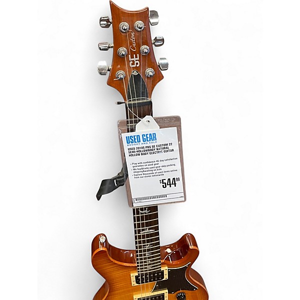 Used 2010s PRS SE Custom 22 Semi-Hollowbody Natural Hollow Body Electric Guitar
