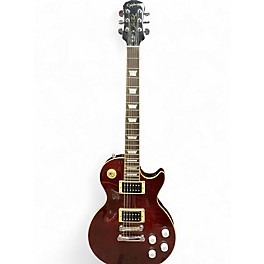 Used Epiphone Les Paul Classic Quilt Top Trans Red Solid Body Electric Guitar