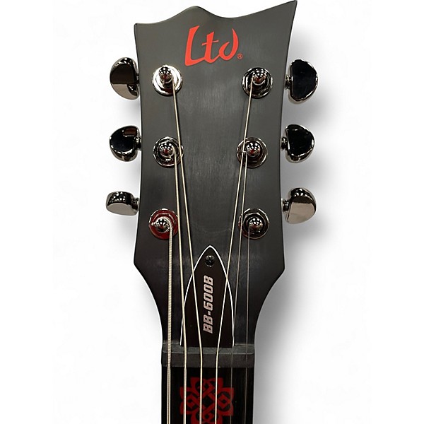 Used ESP LTD Signature Ben Burnley BB-600 Baritone  See Thru Black Sunburst Satin Baritone Guitars