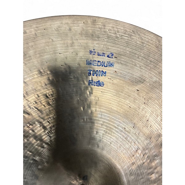 Used Bosphorus Cymbals 21in Traditional Thin Ride Cymbal