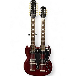 Used Epiphone G1275 Double Neck Heritage Cherry Solid Body Electric Guitar