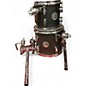 Vintage 1990s Sonar 5 Piece Force 2005 Satin Black Drum Kit