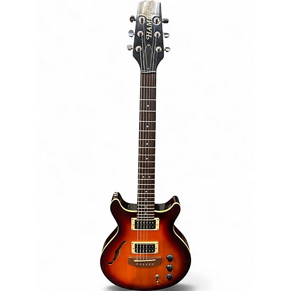Used Hamer Duotone 2 Color Sunburst Hollow Body Electric Guitar