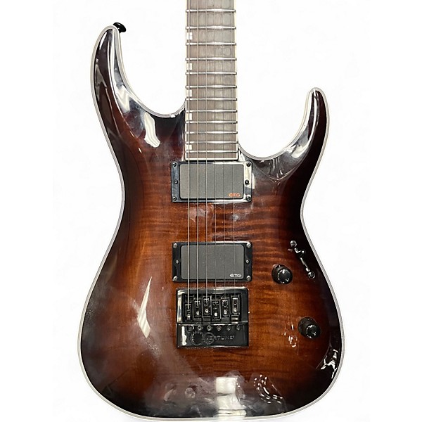 Used ESP MH1000ET DARK BROWN SUNBURST Solid Body Electric Guitar