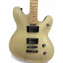 Used Squier Contemporary Active Starcaster Gold Hollow Body Electric Guitar