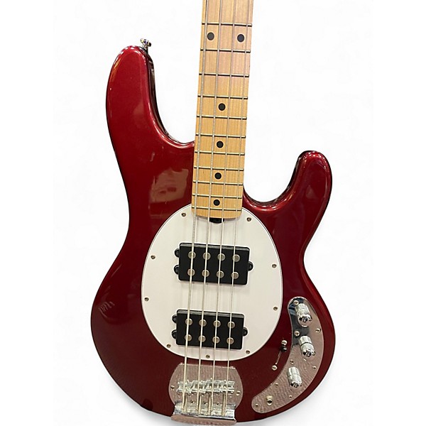 Used Sterling by Music Man STINGRAY Candy Apple Red Electric Bass Guitar