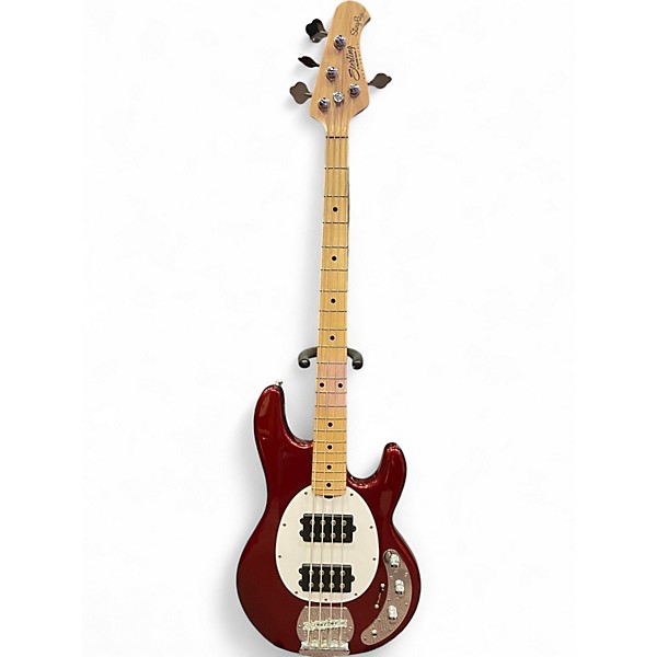 Used Sterling by Music Man STINGRAY Candy Apple Red Electric Bass Guitar