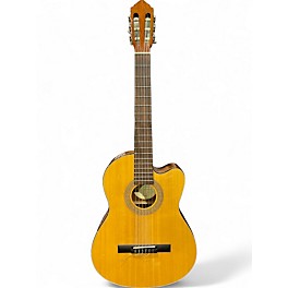 Used Lucero LC100CE Natural Classical Acoustic Electric Guitar