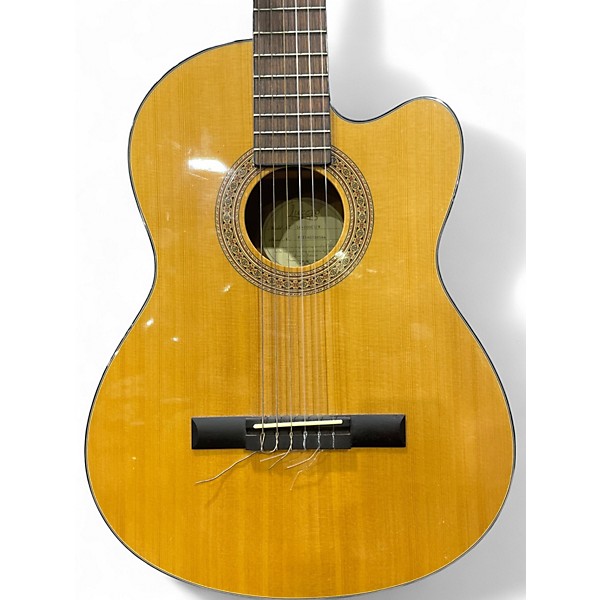 Used Lucero LC100CE Natural Classical Acoustic Electric Guitar