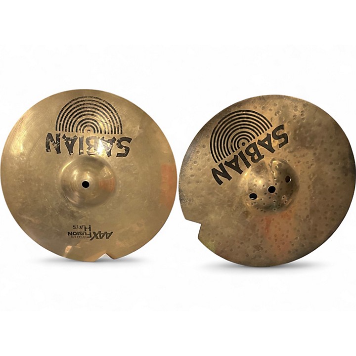 Used SABIAN 14in AAX Fusion Hi Hat Pair Cymbal 33 | Guitar