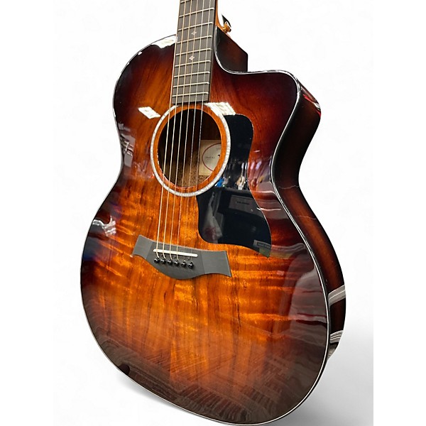 TE Used Taylor 224CEKDLX Shaded Edge Burst Acoustic Electric