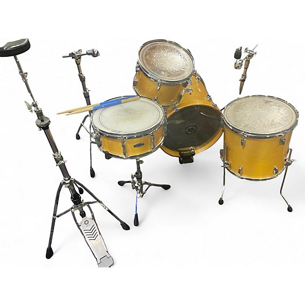 Used Yamaha 7 Piece stage custom 4 piece birch  Birch Drum Kit