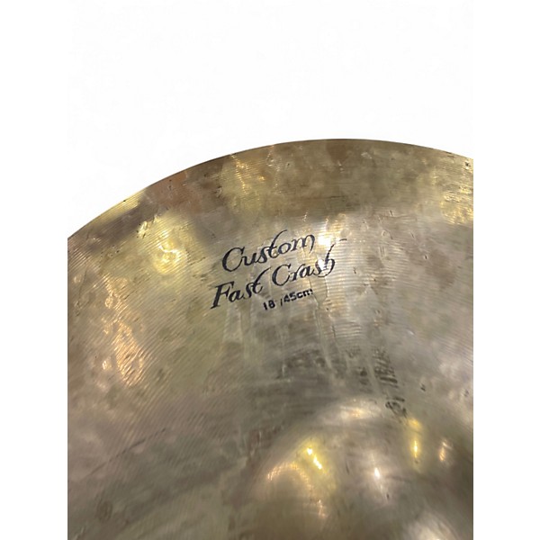 Used Zildjian 18in K Custom Fast Crash Cymbal