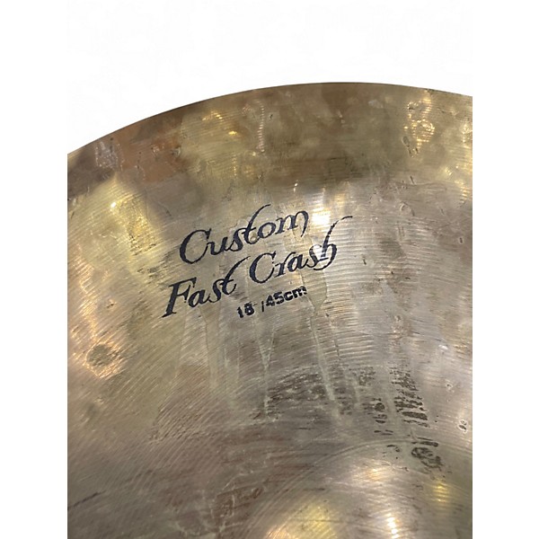 Used Zildjian 18in K Custom Fast Crash Cymbal