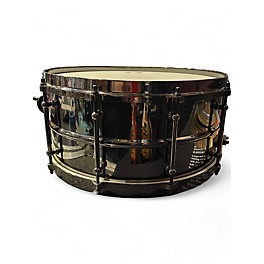 Used Ludwig 8X14 Black Magic Snare Black Drum