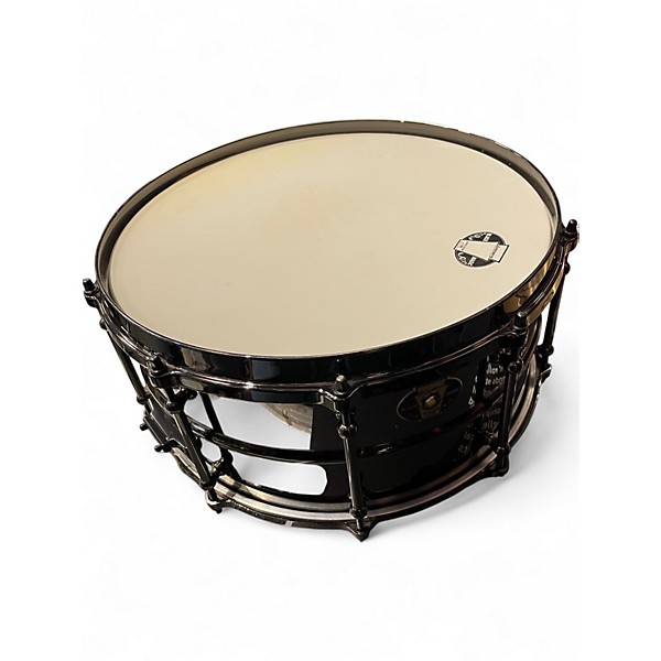 Used Ludwig 8X14 Black Magic Snare Black Drum Black 18