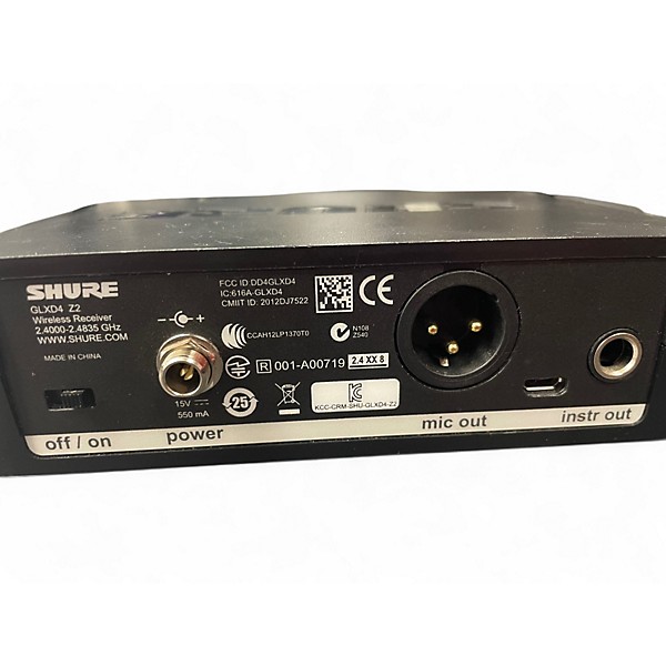 Used Shure GLXd4 Handheld Wireless System