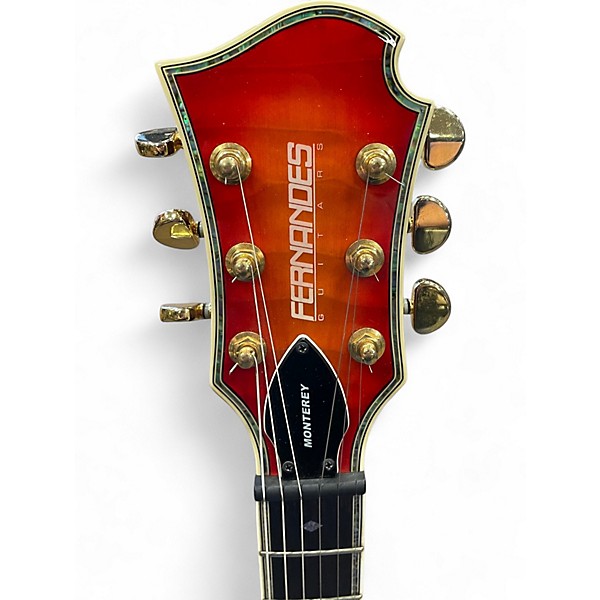 Used Fernanades Monterey Elite Cherry Sunburst Solid Body Electric Guitar