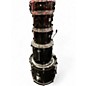 Used Yamaha 5 Piece Stage Custom Advantage Nouveau Black Drum Kit