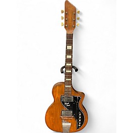 Vintage 1960 Supro Dual Tone Stripped Natural Solid Body Electric Guitar