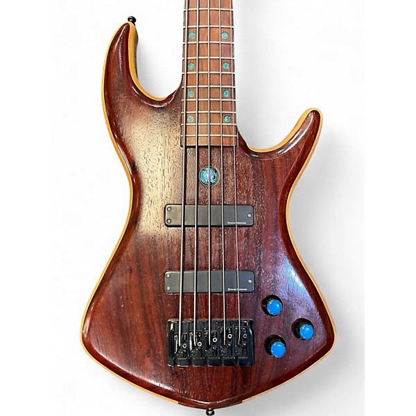 Used Steger Ying Yang  Natural Electric Bass Guitar