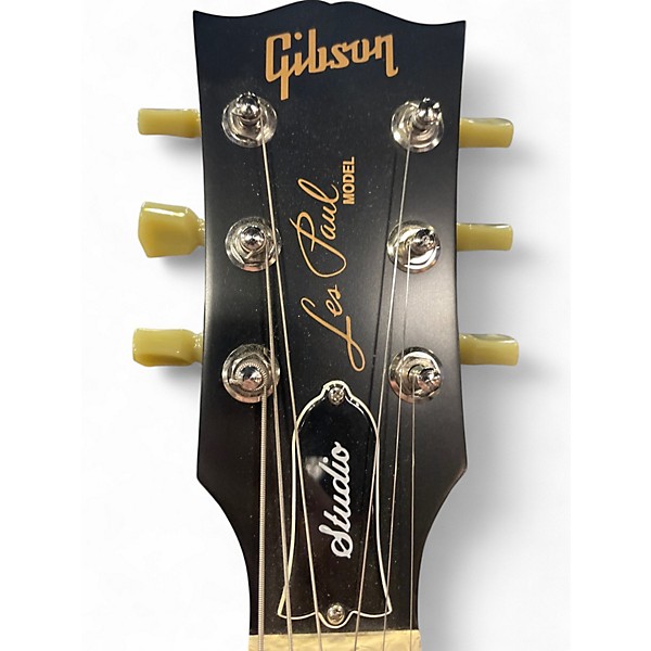 Used Gibson Les Paul Studio Satin Red Solid Body Electric Guitar