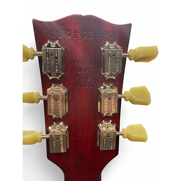 Used Gibson Les Paul Studio Satin Red Solid Body Electric Guitar