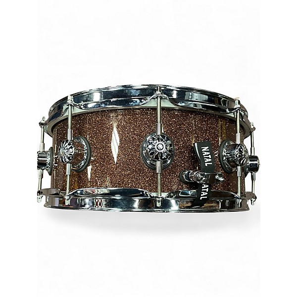 Used Natal 5.5X14 MAPLE COPPER SPARKLE Drum