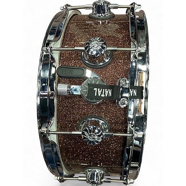 Used Natal 5.5X14 MAPLE COPPER SPARKLE Drum