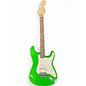 Used Squier Stratocaster HSS Green Solid Body Electric Guitar thumbnail