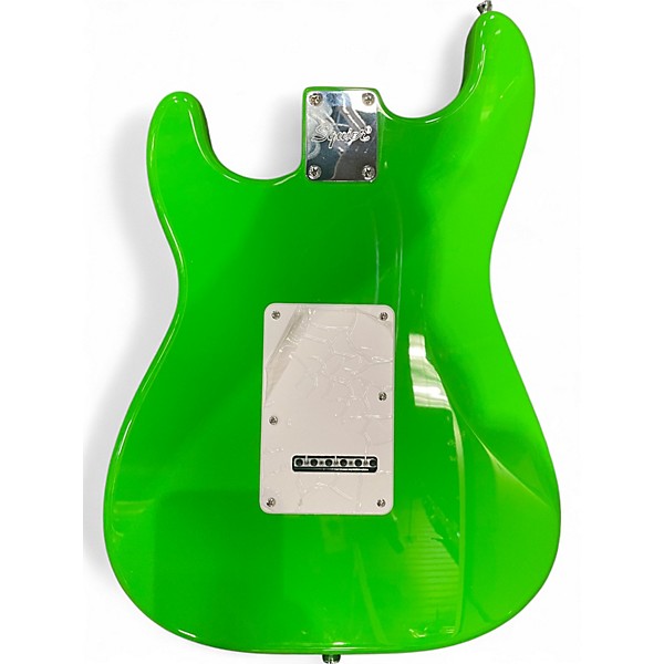 Used Squier Stratocaster HSS Green Solid Body Electric Guitar