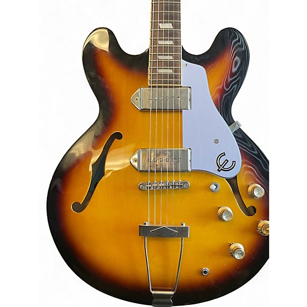 Used Epiphone Casino 2 Color Sunburst Hollow Body Electric Guitar