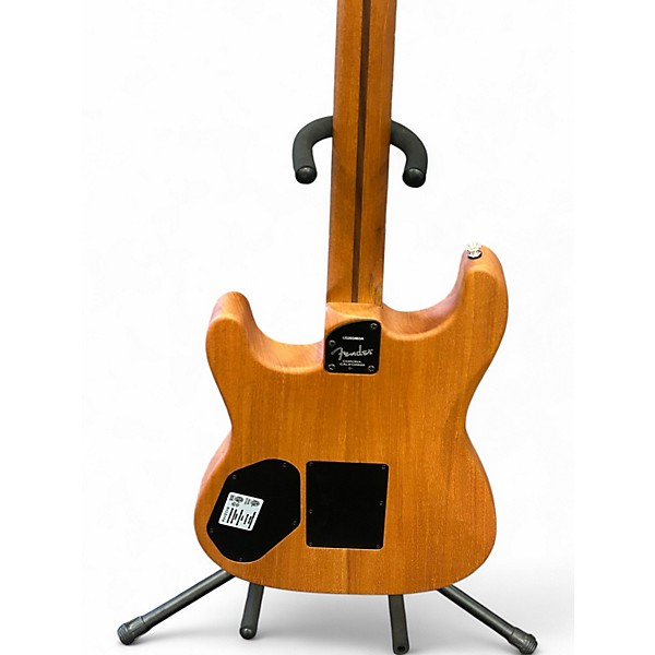 Used Fender American Acoustasonic Stratocaster Sonic Blue Acoustic Electric Guitar