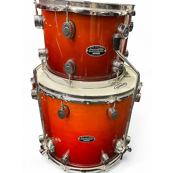 Used PDP by DW 3 Piece FX Series tobacco fade Drum Kit