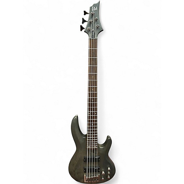 Used ESP LTD B205SM 5 String Satin Black Electric Bass Guitar