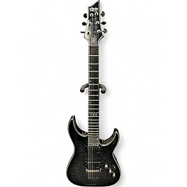 Used Schecter Guitar Research Research Hellraiser Hybrid C-1 Transparent Black Burst Solid Body Electric Guitar