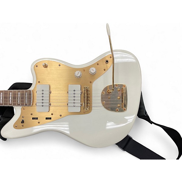 Used Squier 40TH ANNIVERSARY JAZZMASTER Olympic White / GOLD