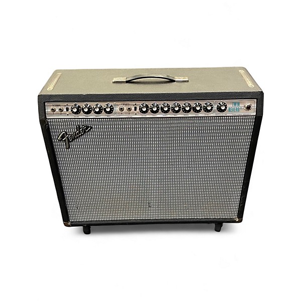 Used Fender Twin Reverb 2x12 Silverfacw Tube Guitar Combo Amp