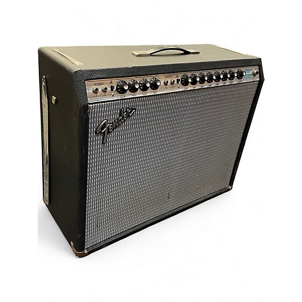 Used Fender Twin Reverb 2x12 Silverfacw Tube Guitar Combo Amp