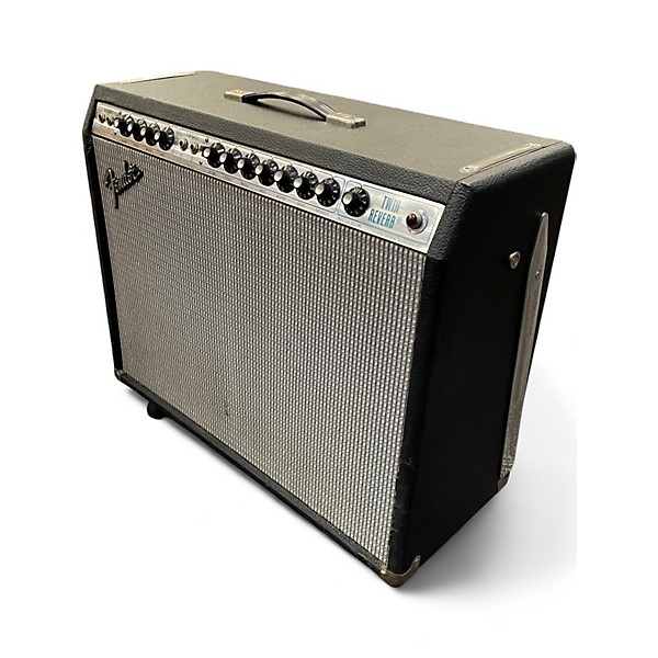 Used Fender Twin Reverb 2x12 Silverfacw Tube Guitar Combo Amp