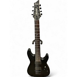 Used Schecter Guitar Research Damien 7 String Satin Black Solid Body Electric Guitar
