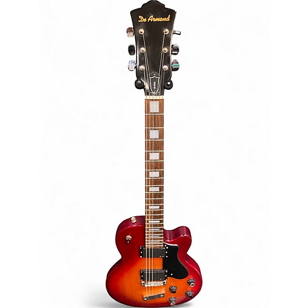 Used DeArmond M65C Cherry Sunburst Solid Body Electric Guitar