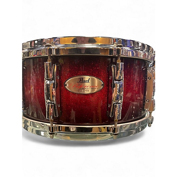 Used Pearl 14in Reference Snare Metallic Red Drum