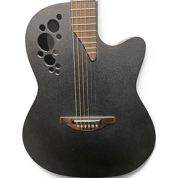 Used Ovation 2078 TX ELITE T Black Acoustic Electric Guitar