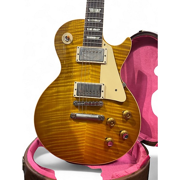 Used 2022 Gibson 1960 Les Paul Reissue - Nashville Handpicked Top Dirty Lemon Solid Body Electric Guitar