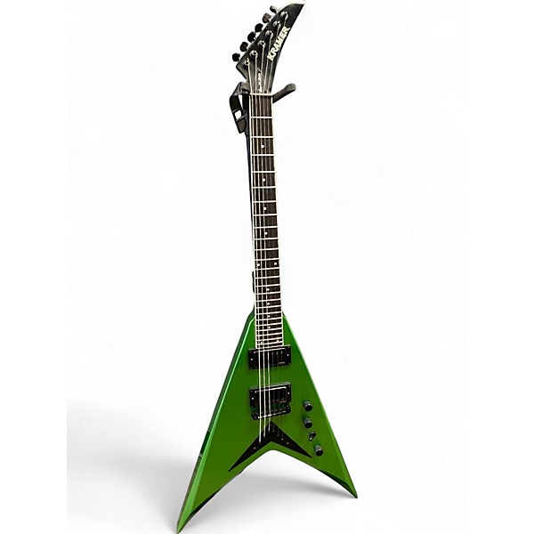 Used Kramer DAVE MUSTAINE VANGUARD ALIEN TECH GREEN Solid Body Electric Guitar