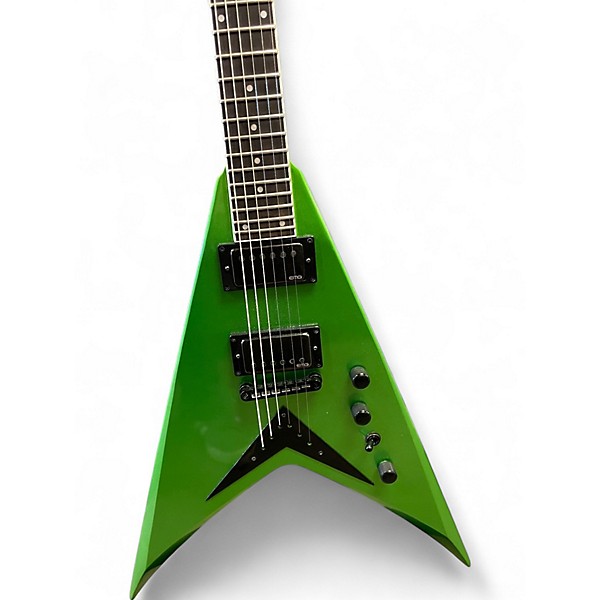 Used Kramer DAVE MUSTAINE VANGUARD ALIEN TECH GREEN Solid Body Electric Guitar