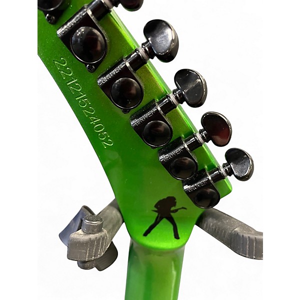 Used Kramer DAVE MUSTAINE VANGUARD ALIEN TECH GREEN Solid Body Electric Guitar