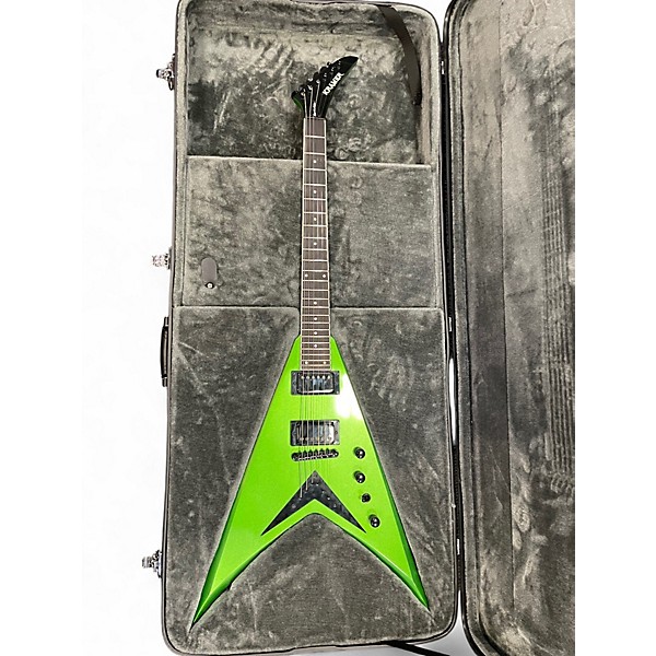 Used Kramer DAVE MUSTAINE VANGUARD ALIEN TECH GREEN Solid Body Electric Guitar